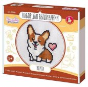 Набор для вышивки Корги (с пяльцами) 05368