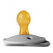 Пустышка с соской из натурального латекса Paomma, S (0-6мес), Light grey Пустышка с соской из натурального латекса Paomma, S (0-6мес), Light grey