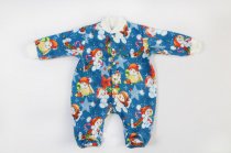 Комбинезон Новый год интерлок, на кнопке р.62-80 см арт.600065