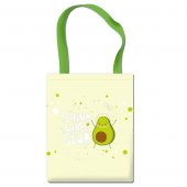 Сумка-шоппер "Пчелка" Космический авокадо 31*39 см, 1 отделение, текстиль арт.СШР-1