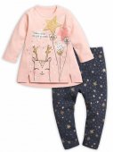 Комплект для девочек "Поймай звезду" розовый 3-9 мес