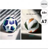 Блокнот МАЛЫЙ ФОРМАТ А7 48л Проф-Пресс Разные мячи- 4, клетка