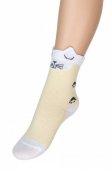Носки детские Para Socks Мордочка кошки, цвет желтый арт.N1D46