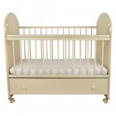 Кровать Белуччи колесо, качалка, ящик, цвет слоновая кость Кровать Белуччи колесо, качалка, ящик, цвет слоновая кость