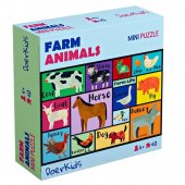 Мини пазл DoerKids Животные на ферме 40 элементов DK18015