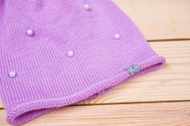 Шапка детская "Бусинки" сиреневый Арт. G18002 PicCo Шапка детская "Бусинки" сиреневый Арт. G18002 PicCo