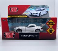 Инерционная металлическая модель - BMW Z-4 gt3, 11,3 см, открываются двери, белый