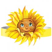 Корона картонная Подсолнух