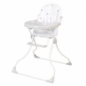 Стульчик для кормления Polini kids 152 Звездное сияние, белый-серый Стульчик для кормления Polini kids 152 Звездное сияние, белый-серый