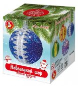 Новогодний шар своими руками (голубой)