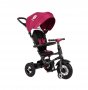 Велосипед трехколесный QPLAY RITO малиновый, складной, резиновые колеса 10"/8"
