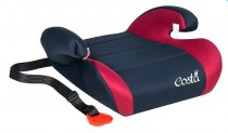 Автокресло детское бустер COSTA HF-01 Black/Burgundy-Черный/красный