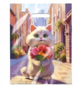 Пакет ПЭ Интерпак с вырубной ручкой ПВД, 31*40см 60мкм, Персик Пакет ПЭ Интерпак с вырубной ручкой ПВД, 31*40см 60мкм, Персик