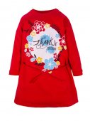 Туника для девочки "Hey" красный 3-7 лет Туника для девочки "Hey" красный 3-7 лет
