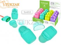 Точилка " Tukzar " с ластиком, в картонном дисплее TZ6313