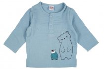 Кофточка для мальчиков BONITO KIDS р.68-86 см серо-голубой арт.OP1345 Кофточка для мальчиков BONITO KIDS р.68-86 см серо-голубой арт.OP1345