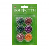 Конфетти Цветочки 6 цветов 3мм арт.2-419/03 Конфетти Цветочки 6 цветов 3мм арт.2-419/03