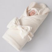 Комплект на выписку демисезонный Зайка-3, 5 предметов, р.16 (рост 50-56), молочный