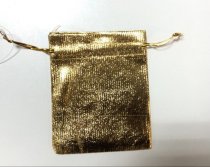 Мешочек Деда Мороза золотой 11*9,5 см
