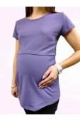Футболка для беременных и кормящих сиреневый Футболка для беременных и кормящих сиреневый