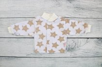 Кофта "Звезды" шов наружу, бежевый р.56, 62 см арт.555930