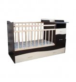 Кровать-трансформер Чунга-чанга венге/ваниль, поперечный маятник