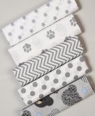 Комплект пеленок 120*75 см бязь 5 штук вид №1 Комплект пеленок 120*75 см бязь 5 штук вид №1