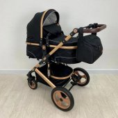 Коляска трансформер Luxmom 518 2 в 1 черный