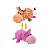 Игрушка-вывернушка 1toy 12 см Жираф-Бегемот