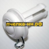 Втулка для колеса детской коляски №005091 на ось 8мм Цвет: БЕЛЫЙ