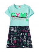Платье для девочек "Gym team green" зеленый, 3-8 лет арт.ELC93