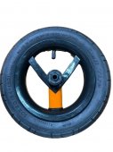 Колесо надувное 10 дюймов (54-152) 10х2,0 (Adamex, BeBe-Mobile) черный/оранжевый