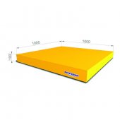 Мягкий щит pro ROMANA (1000*1000*100) цвет желтый одинарный