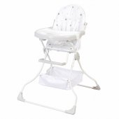 Стульчик для кормления Polini kids 252 Звездное сияние, белый-серый