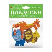 Декоративные наклейки "Hobby Time" Животные Сафари из фоамирана набор №19 Декоративные наклейки "Hobby Time" Животные Сафари из фоамирана набор №19