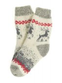 Носки Олень 9-10 лет шерстяные серо-белый Носки Олень 9-10 лет шерстяные серо-белый