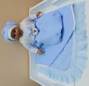 "ЗАИНЬКА/ КИСОНЬКА" ш950 - комплект на выписку (голубой), ш950