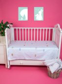 Комплект простыней 3 шт, 100*150 см Lime Time Baby Time сатин рис. Лучший подарок