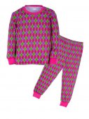 Пижама для девочек "Diamond raspberry" малиновый 3-7 лет