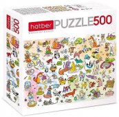 Пазлы Hatber 500 элементов Забавные истории. Выпуск 3 33*48см Пазлы Hatber 500 элементов Забавные истории. Выпуск 3 33*48см