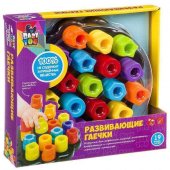 Мозаика Bondibon Развивающие гаечки для малышей 19 деталей
