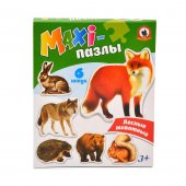 Макси пазлы Русский стиль Лесные животные арт.02544 Макси пазлы Русский стиль Лесные животные арт.02544