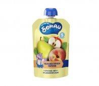 Пюре фруктовое Бегемотик Бонди Яблоко и груша и персик 90 г Пюре фруктовое Бегемотик Бонди Яблоко и груша и персик 90 г