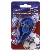 Корректирующая лента 5 мм, 6 м, съемный колпачок Football deVENTE 4062311