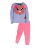 Пижама для девочек "Pink bull" розовый 1-4 года кулирка
