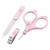Маникюрный набор Roxy Kids ножницы, пилочка, кусачки арт.RBM-001 розовый