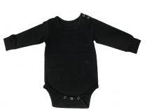 Боди "Basic" кулирка, черный, длинный рукав р.62-86 см арт.700054