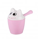 Ковш Котофей с крышкой цвет розовый Ковш Котофей с крышкой цвет розовый