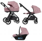 Коляска 3 в 1 Carrello Omega + CRL-6545, Galaxy Pink (Розовый)