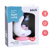 Ночник Kaichi с датчиком освещенности и bluetooth управлением розовый